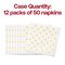 Durable White with Gold Dots Paper Beverage/Cocktail Napkins (600 Napkins)